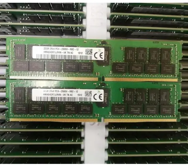 Alt view image 2 of 4 - 1 Pcs For SK Hynix HMA84GR7JJR4N-VK 32GB DDR4 2666MHz ECC REG RAM 2RX4 PC4-2666V Memory 2666