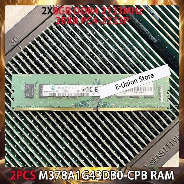 Main image of 2PCS RAM For 8GB DDR4 2133 2RX8 PC4-2133 PM378A1G43DB0-CPB Desktop Memory