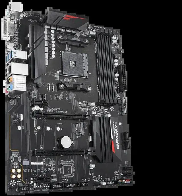 Alt view image 4 of 4 - B450 GAMING X Motherboard 64GB DVI HDMI AM4 DDR4 ATX B450 Mainboard