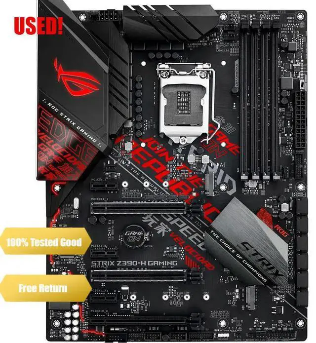 Main image of ROG Strix Z390-H Gaming Motherboard LGA1151 (8th and 9th Gen) ATX DDR4 DP HDMI M.2 USB 3.1 Gen2 Gigabit LAN