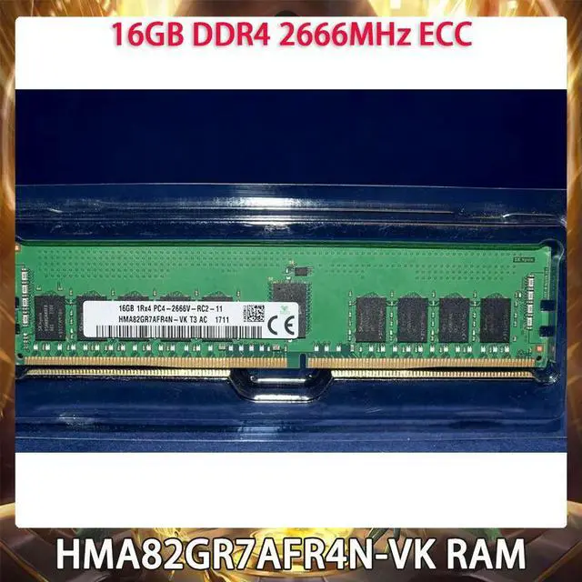 Main image of 1 Pcs For SK Hynix RAM 16GB DDR4 2666MHz ECC 1RX4 PC4-2666V HMA82GR7AFR4N-VK Server Memory