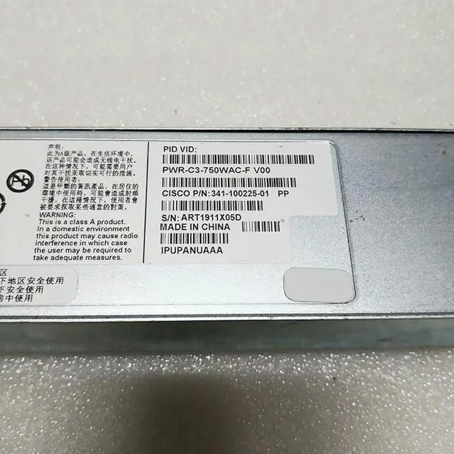 Alt view image 4 of 4 - For Power Supply 341-100225-01 750W PWR-C3-750WAC-F