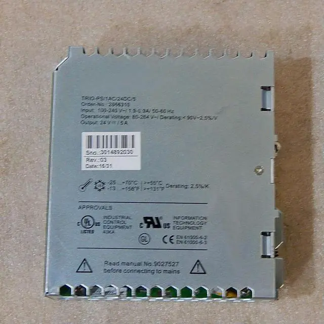 Alt view image 4 of 4 - 2866310 TRIO-PS/1AC/24DC/5-2866310 TRIO POWER Switching Power Supply For Phoenix