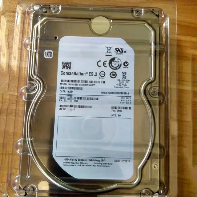 Alt view image 2 of 2 - ST4000NM0033 HDD Server Hard Disk 0THGNN 4T 7.2K SATA 3.5" 6G Hard Drive