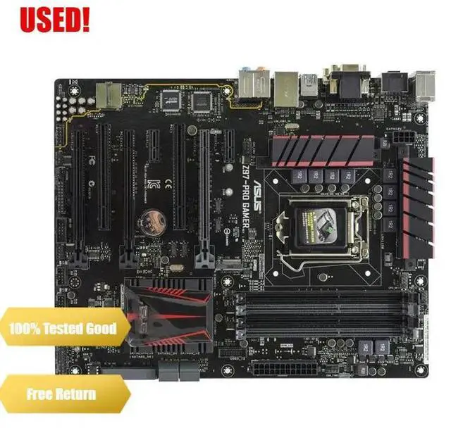 Alt view image 2 of 4 - Z97-PRO GAMER Motherboard 1150 DDR3 Core i7 4790K i5 4670K Cpus Z97 PCI-E 3.0 32GB ATX M.2 SATA3 6×USB3.0