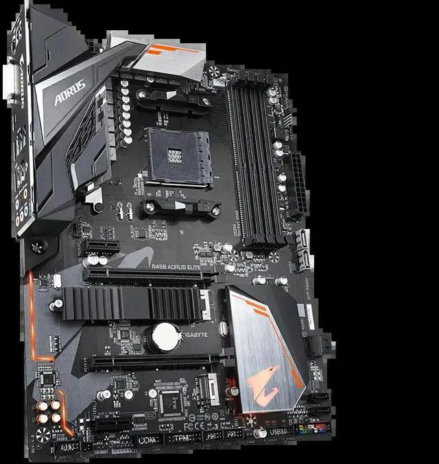 Alt view image 3 of 4 - B450ELITE Motherboard socket AM4 DDR4 B450 Desktop Mainboard M.2 NVMe PCI-E X16 3.0