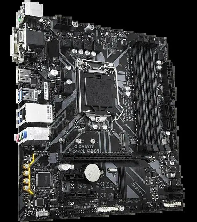 Alt view image 3 of 4 - B365M DS3H Gaming Motherboard Supports 9th and 8th Gen Core Processors with B365 Chipset LGA 1151 Socket