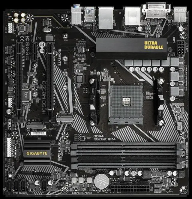 Alt view image 4 of 4 - GA B550M DS3H Micro-ATXB550 DDR4 4266(OC)MHz M.2 128G PCI-E 4.0 Double Channel Socket AM4 Motherboard