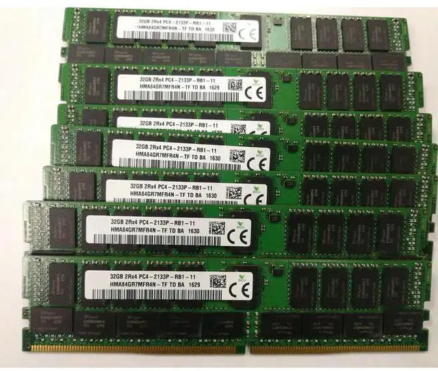 Alt view image 4 of 4 - 1PCS 32G 2RX4 PC4-2133P REG For SKhynix Server MemoryHMA84GR7MFR4N-TF