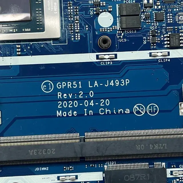 Alt view image 4 of 4 - Laptop MotherboardLA-J493P L93113-601 FOR 15-EE 15M-EE WITH Ryzen 5 4500UFully Tested and Works ly