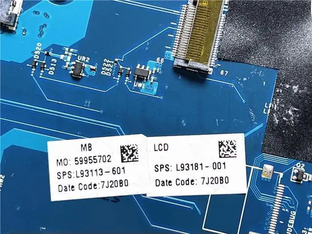 Alt view image 3 of 4 - Laptop Motherboard L93113-601 L93114-601 LA-J493P For 15-EE with Ryzen5 4500U Ryzen7 4700U CPU Fully tested 100% work