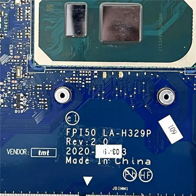 Alt view image 4 of 4 - Laptop Motherboard L86466-601 LA-H329P For 15-DW WITH SRG0N I7-1065G7text OK