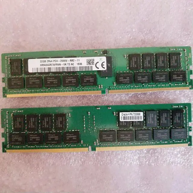 Alt view image 2 of 4 - RAM 32GB DDR4 2666MHz 2RX4 PC4-2666V REG RDIMM For SK Hynix Server Memory 2666 1 Pcs