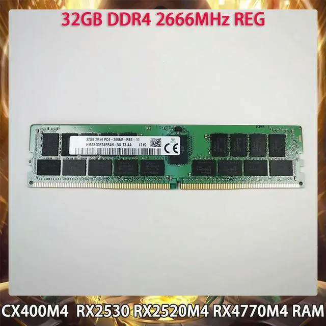 Main image of CX400M4 RX2530 RX2520M4 RX4770M4 RAM 32GB DDR4 2666MHz REG 2RX4 For SK Hynix Memory 2666