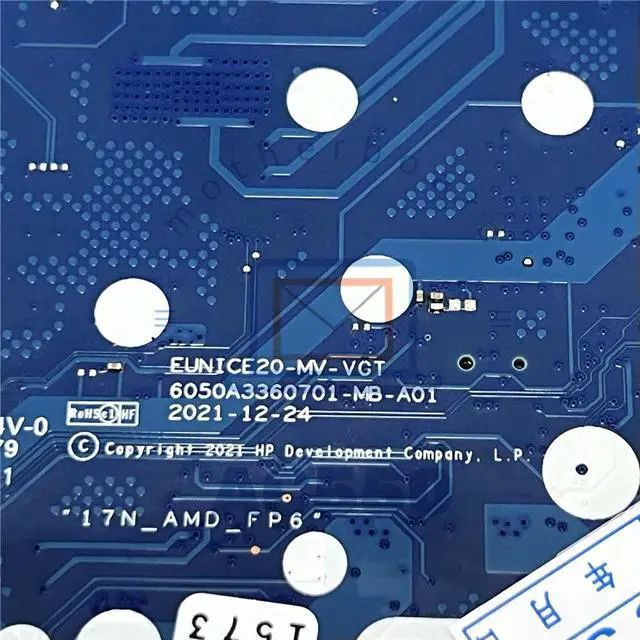 Alt view image 4 of 4 - Laptop Motherboard N07896-601 6050A3360701 For 17-CP 17Z-CP with Ryzen 5 5625U Fully tested and works ly.