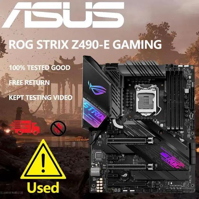 Main image of LGA 1200 Z490 Motherboard ROG STRIX Z490-E GAMING DDR4 128GB M.2 PCI-E 3.0 USB3.2 ATX For 10th Gen