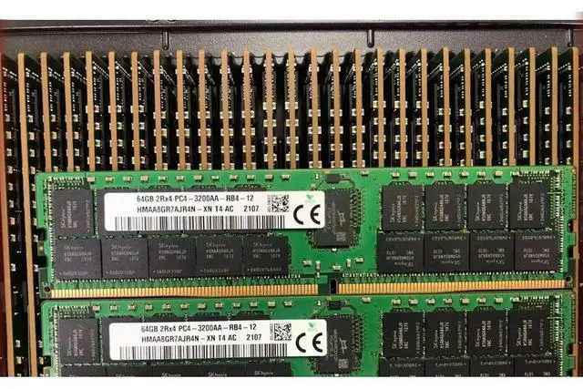 Alt view image 4 of 4 - 1 Pcs RAM 64GB DDR4 3200MHz 3200 HMAA8GR7CJR4N-XN PC4-3200AA ECC REG RDIMM For SK Hynix Server Memory