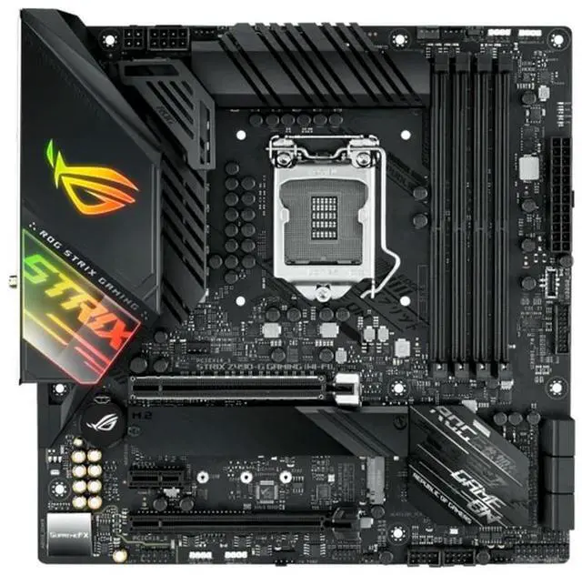 Alt view image 2 of 4 - Republic of Gamers Strix Z490-G Gaming Wi-Fi LGA 1200 Micro-ATX Motherboard