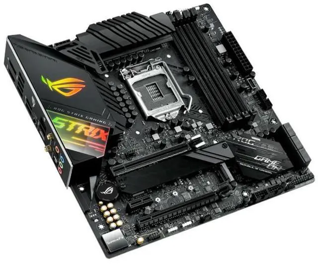 Alt view image 3 of 4 - Republic of Gamers Strix Z490-G Gaming Wi-Fi LGA 1200 Micro-ATX Motherboard