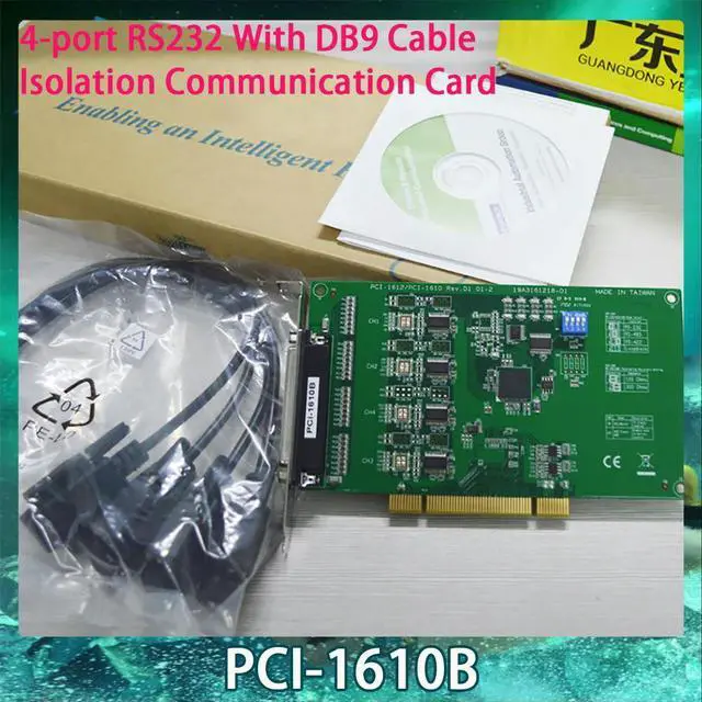 Alt view image 2 of 4 - PCI-1610B 4-port RS232 With DB9 Cable Isolation Communication Card For Advantech Capture Card