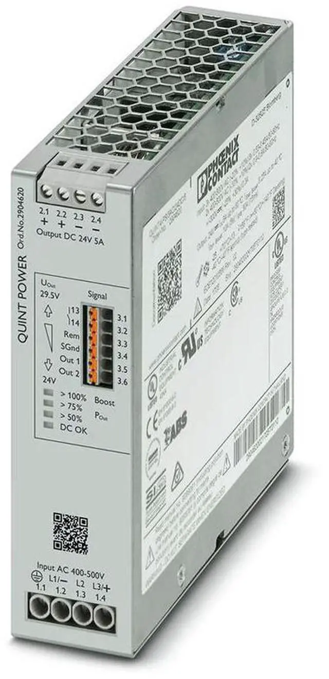 Alt view image 4 of 4 - QUINT4-PS/3AC/24DC/5 QUINT POWER For Phoenix Power Supply Output 24VDC/5A 2904620