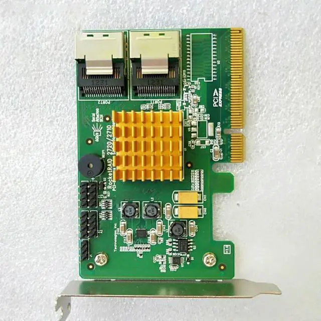 Alt view image 2 of 7 - For RocketRAID 2720/2710 SAS 6Gb RAID PCIe 2.0 x8 Array Card