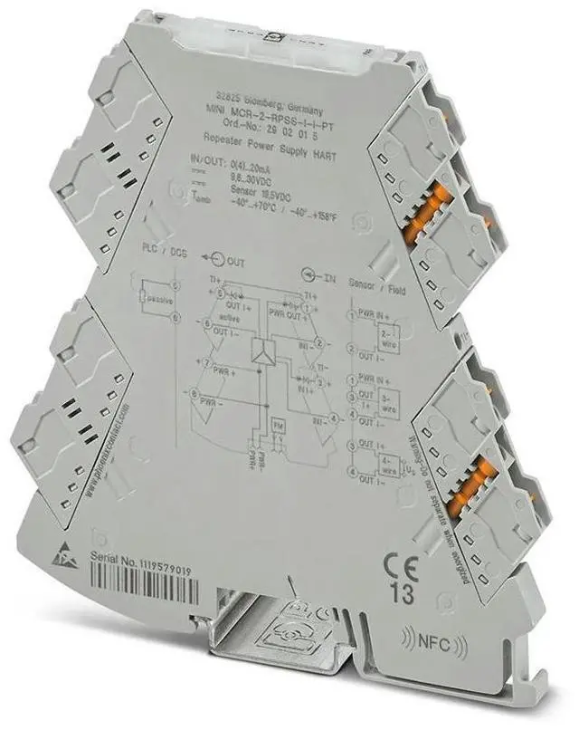 Alt view image 3 of 4 - Repeater Power Supply 2902015 MINI MCR-2-RPSS-I-I-PT 3-Way Repeater Power Supply For Phoenix Signal Conditioner