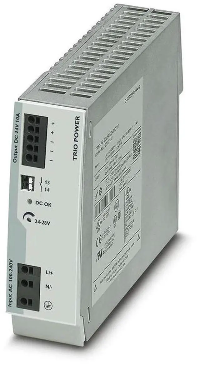 Alt view image 2 of 3 - Power Supply For Phoenix TRIO-PS-2G/1AC/24DC/10/B+D 2903145