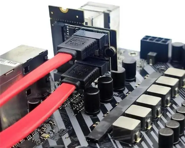 Alt view image 2 of 7 - to SATA3.0 Expansion Card KEY A + E WIFI M.2 to Hard Disk Adapter Card Without Driver Installation JMB582 Chip