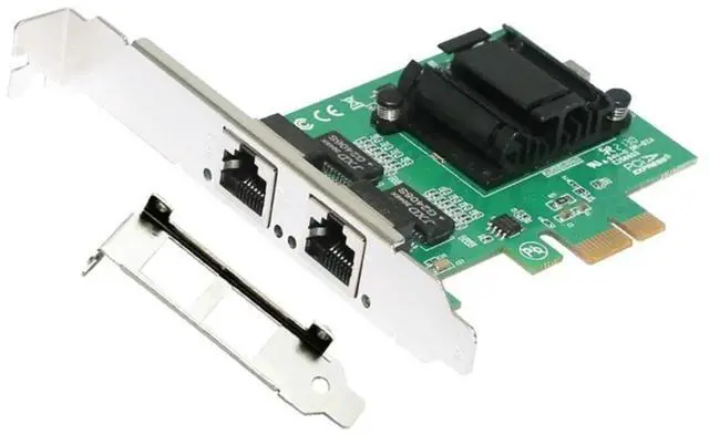 Main image of 2-Port 2500Mbps PCI-E Card GigabitCard 2.5Gb RJ45 GameCard Wired PCIEX4 LAN Adapter Card for Desktop
