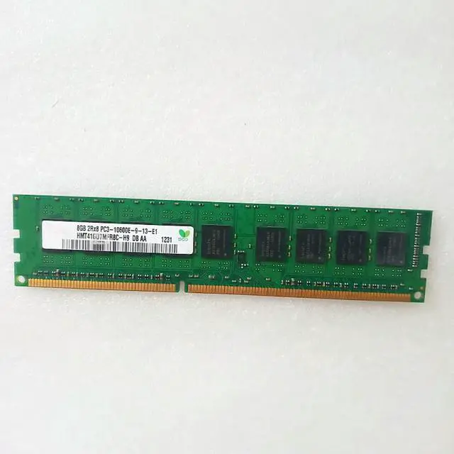 Alt view image 4 of 7 - 1PCS For SK Hynix RAM 2RX8 DDR3 1333 PC3-10600E HMT41GU7MFR8C-H9 ECC UDIMM 8GB 8G MemoryFast Ship
