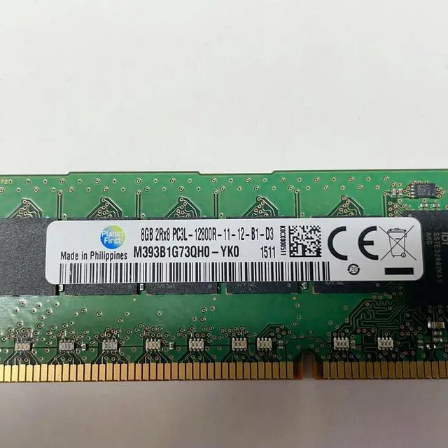 Main image of 1PCS RAM 8G 8GB 2RX8 DDR3L 1600 PC3L-12800R ECC REG Server Memory For M393B1G73QH0-YK0