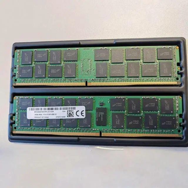 Main image of 1PCS RAM 16G 16GB 2RX4 PC4-2133P DDR4 2133 For MT Server Memory MTA36ASF2G72PZ-2G1A2