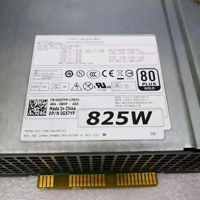 Alt view image 4 of 7 - 825W Server Power Supply For T5600 T5610 D825EF-01 H825EF-02