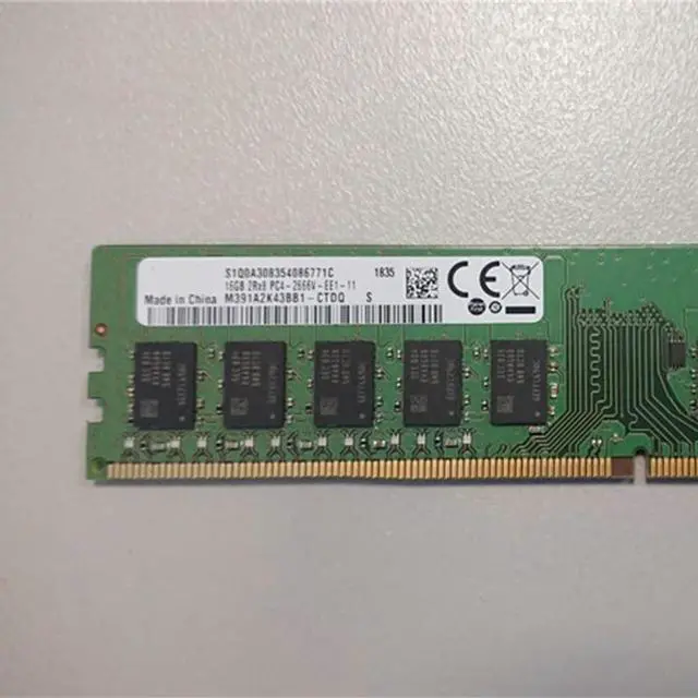 Alt view image 2 of 3 - 1PCS For Pure 16G DDR4 2RX8 PC4-2666V ECC UDIMM Server MemoryFully Tested Fast Ship