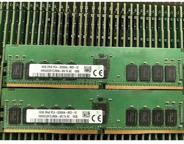 Alt view image 2 of 3 - 1PCS RAM 16GB 16G 2RX8 PC4-3200AA DDR4 3200 REG ECC For SK Hynix Server Memory