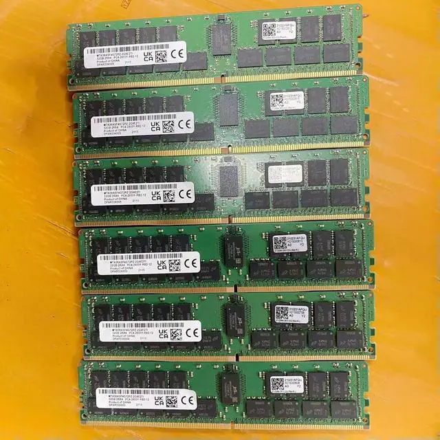 Alt view image 4 of 7 - 1PCS RAM 32GB 32G 2RX4 DDR4 2933 ECC REG For MT Memory MTA36ASF4G72PZ-2G9E2TI