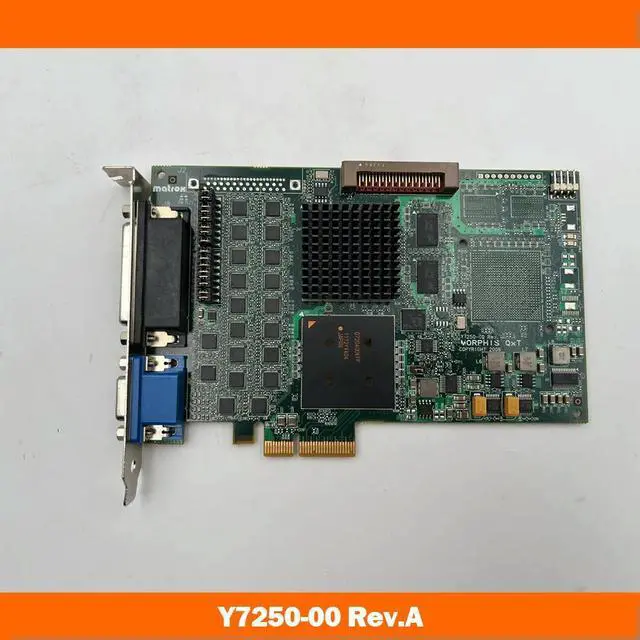Alt view image 2 of 4 - For MATROX PCI-E MORPHIS QXT image capture card MORQ/16VD Y7250-00 Rev.A