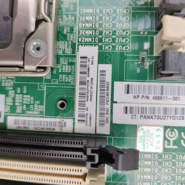 Alt view image 3 of 4 - For ML 150 G6 Server Motherboard LGA 1366 X58 519728-001 466611-001