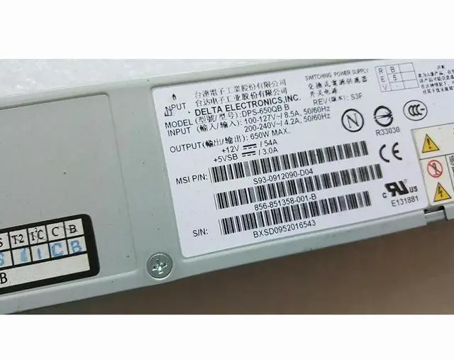 Alt view image 2 of 6 - DPS-650QB B 650WServer Power SupplyFast Ship