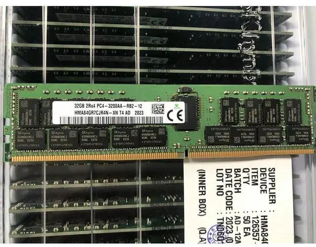 Alt view image 4 of 7 - 1PCS For SK Hynix RAM 32GB 32G 2RX4 3200 PC4-3200AA DDR4 REG ECC HMA84GR7CJR4N-XN MemoryFast Ship