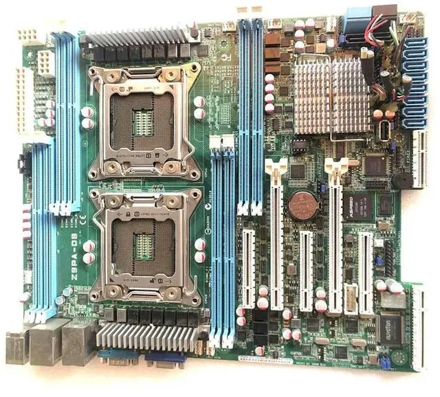 Alt view image 4 of 4 - Server Two-Way Motherboard Z9PA-D8 For C602 Socket LGA 2011 DDR3 X79 X79M