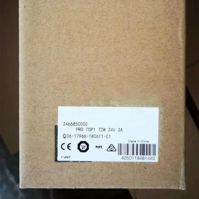 Main image of 2466850000 For Weidmuller Switching Power Supply PRO TOP1 72W 24V 3A