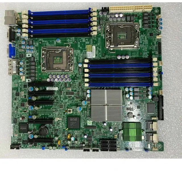 Alt view image 4 of 7 - Motherboard For S X8DT6-F LGA1366 DDR3 System Mainboard Fully Tested