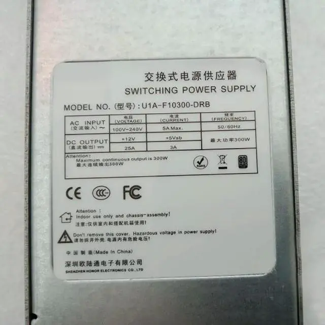Alt view image 2 of 4 - U1A-F10300-DRB 300W Power Supply ModuleFast Ship