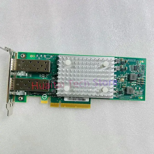 Alt view image 2 of 4 - For Ten Gigabit Dual-port Optical Fiber Network Adapter QL41112HLCU-DE 807N9 C5RNH 5252W