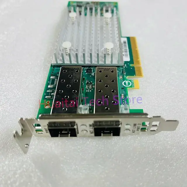 Alt view image 3 of 4 - For Ten Gigabit Dual-port Optical Fiber Network Adapter QL41112HLCU-DE 807N9 C5RNH 5252W
