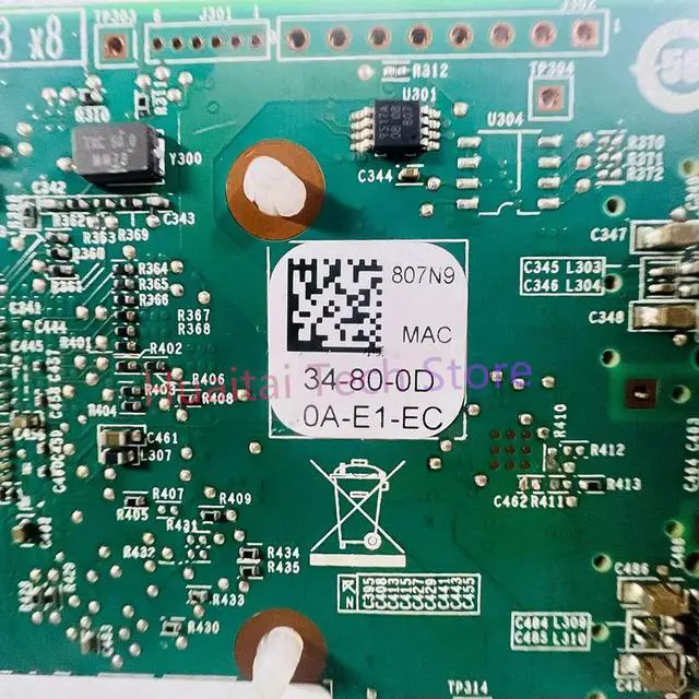 Alt view image 4 of 4 - For Ten Gigabit Dual-port Optical Fiber Network Adapter QL41112HLCU-DE 807N9 C5RNH 5252W