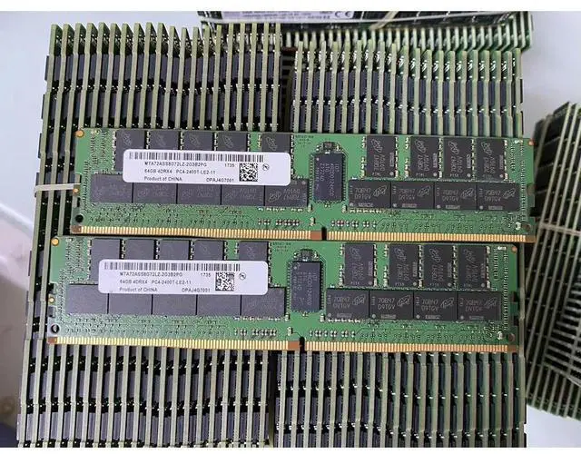 Alt view image 3 of 6 - 1PCSRAM 64G 64GB DDR4-2400 4DRX4 LRDIM For MTServer Memory MMTA72ASS8G72LZ-2G3