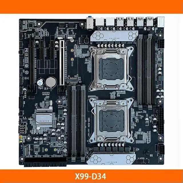 Main image of X99 For JGINYUE X99-D34 Two-Way E-ATX LGA 2011-3 256G DDR3*3 DDR4*4 Desktop Motherboard